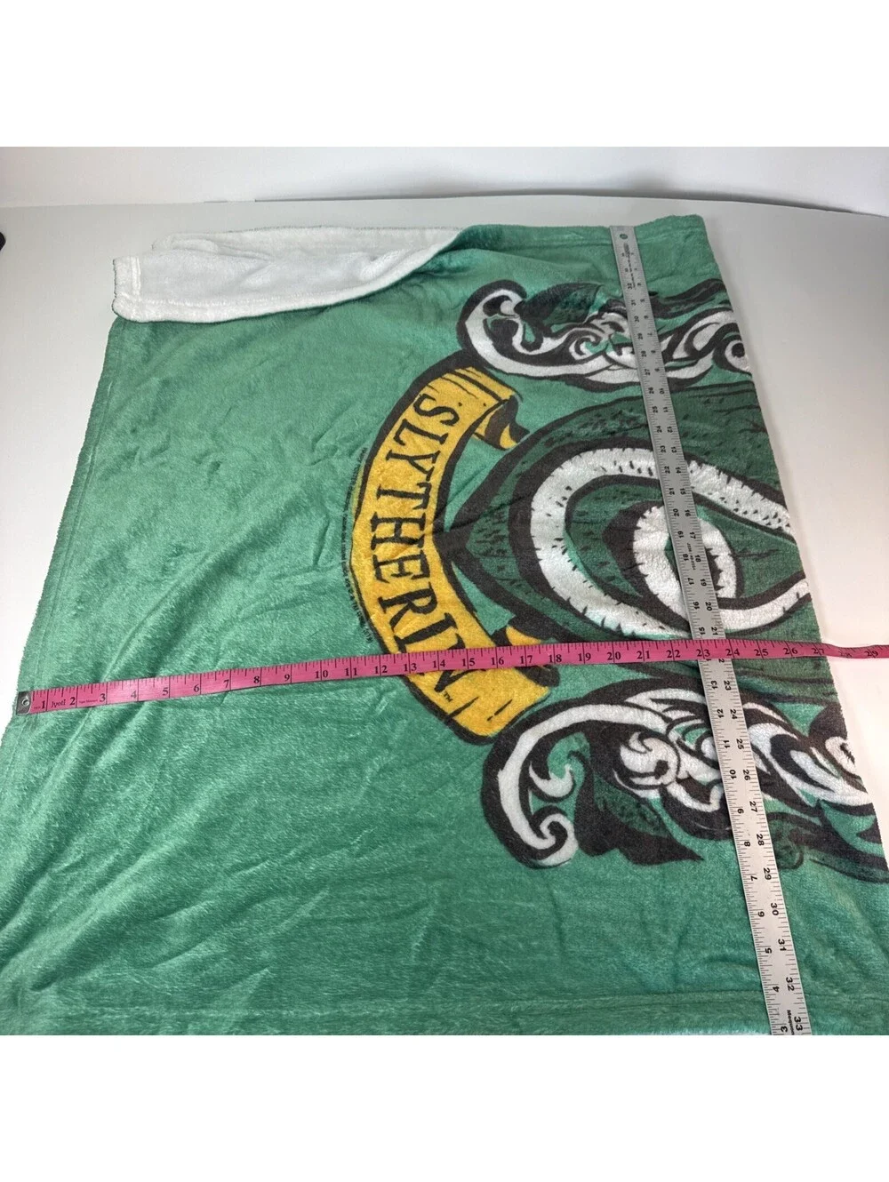 Harry Potter Slytherin Green Crest Super Soft Touch Throw Blanket Malfoy 33x56